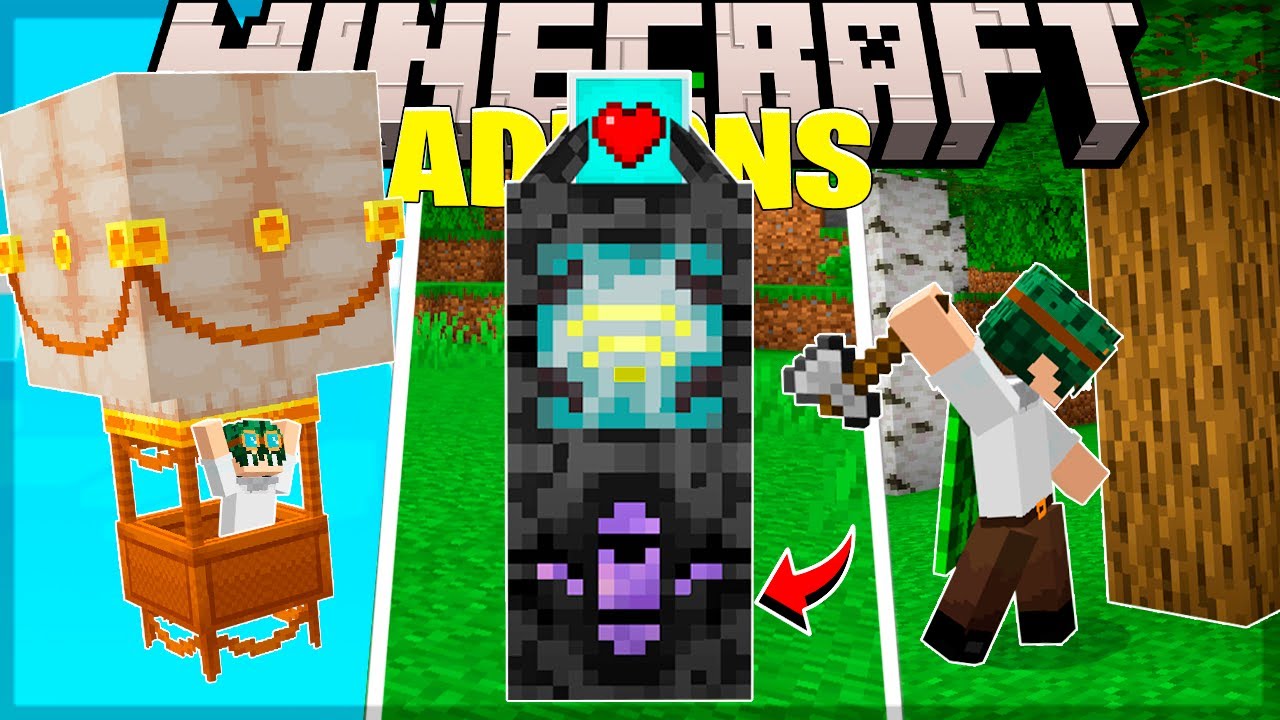 🔥TOP 5 ADDONS SURVIVAL para o SEU MINECRAFT MCPE/BEDROCK 1.21+🔥