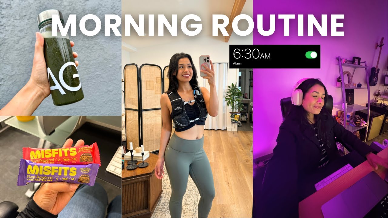 6AM MORNING IN MY LIFE | morning run, productive habits & getting healthy