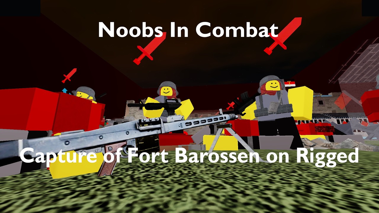 How to beat Capture of Fort Barossen solo on Rigged (Noobs In Combat, Roblox)
