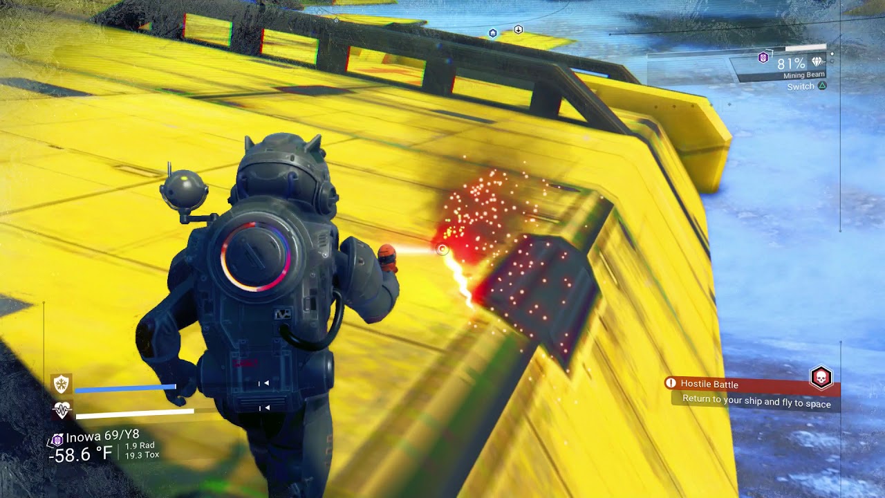 No Man's Sky Next - Crashed Freighter SV Glory of Tomit-Omot Explored: Data Log Gameplay (2018)