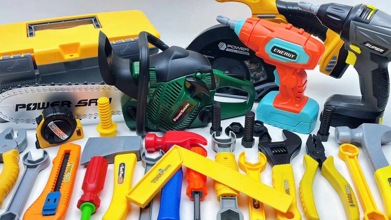 13 min to open the box, satisfied with the electric screwdriver, screw assembly toolbox | Toy Review