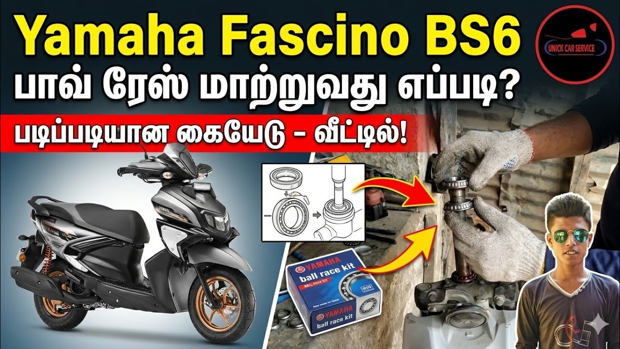 How to Yamaha Ray ZR bs6 ball racer change