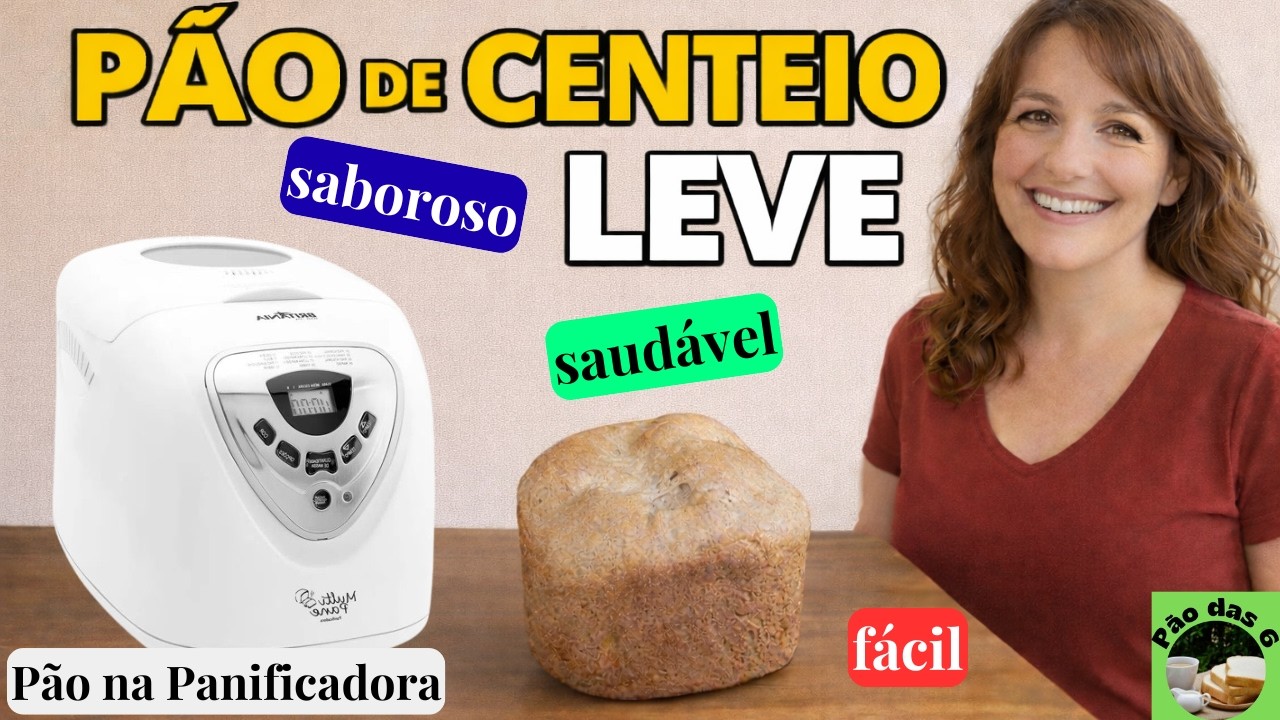 ✨🍞 O Incrível Pão de Centeio Leve, na Panificadora | Saboroso, Saudável, Simples e Fácil de Fazer