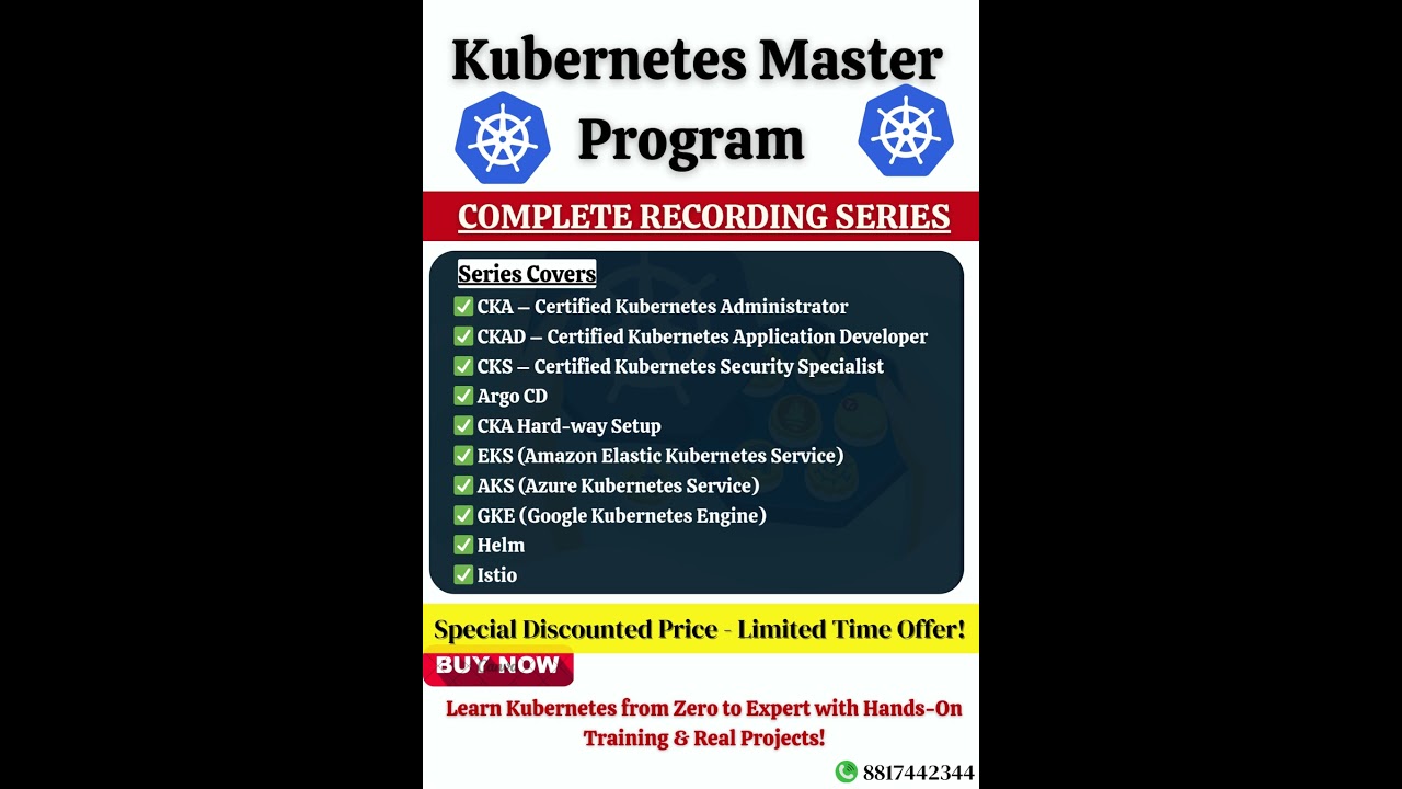 🚀 Kubernetes Master Program &ndash; Learn CKA, CKAD, CKS & More in One Series! #kubernetes #education #cka