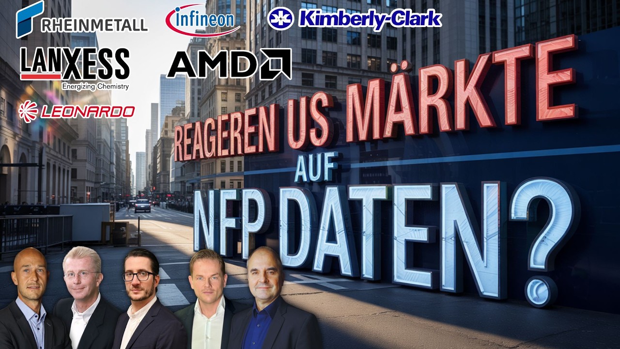 NFP-Schock! US-Start schwach &ndash; AMD, Rheinmetall, Infineon, Bitcoin, Silber & Kupfer
