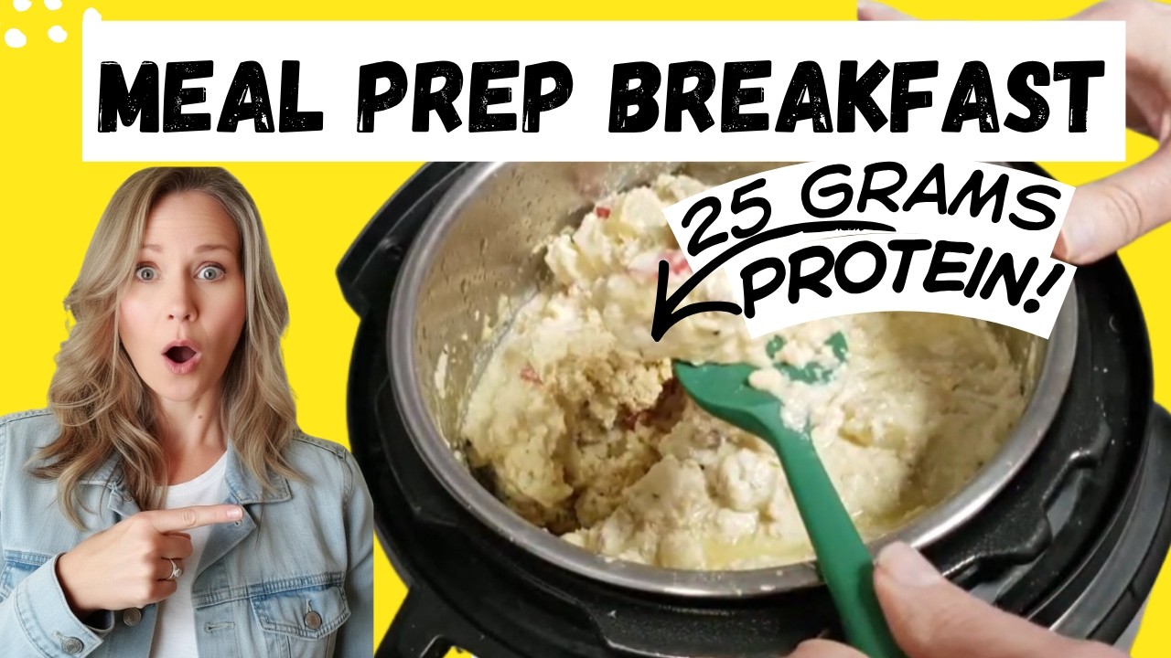 Instant Pot Breakfast Casserole | Vegan | Perfect meal prep breakfast burritos!