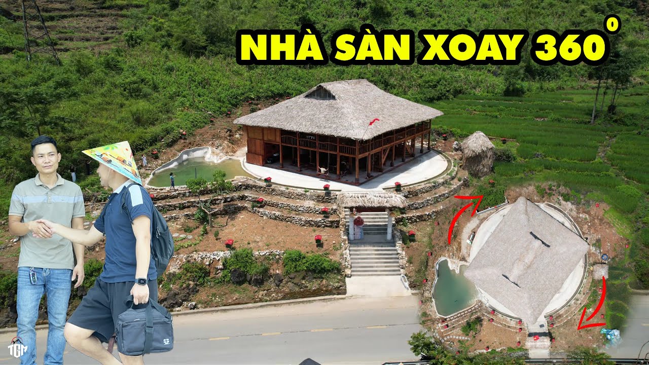Cận cảnh CĂN NHÀ SÀN 70 Tấn Xoay Như Đĩa Hát Gây Sốt tại Hà Giang - TAM GIAC MACH