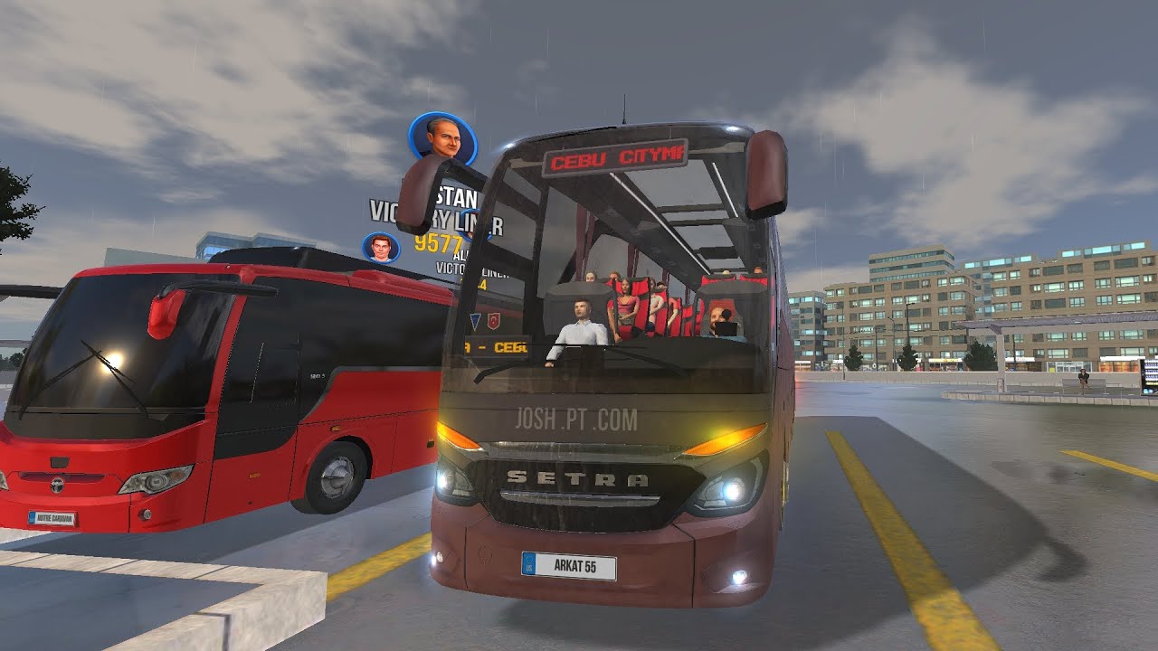 Bus Simulator.  : Ultimate  multiplayer mod , rainy 🌧️☔ | zuuks. | gameplay @arkatgames 
