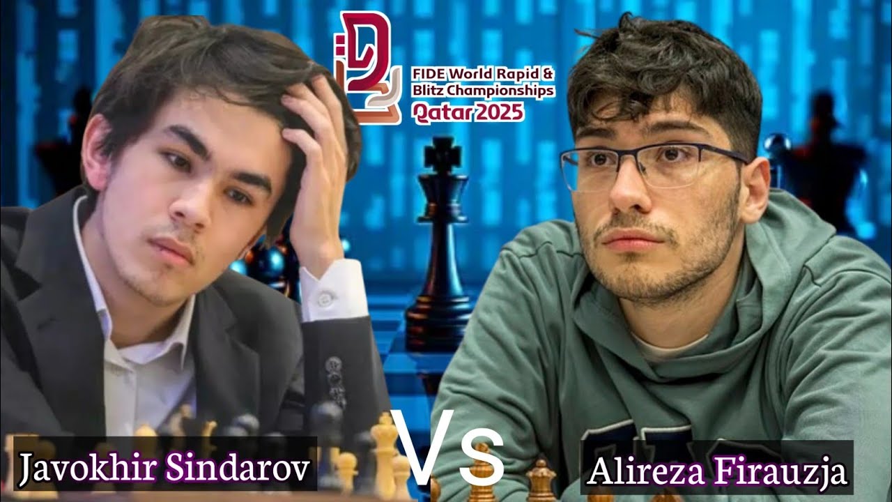 FIDE World Blitz Championship || Alireza Firauza vs Javokhir Sindarov || chesscom 