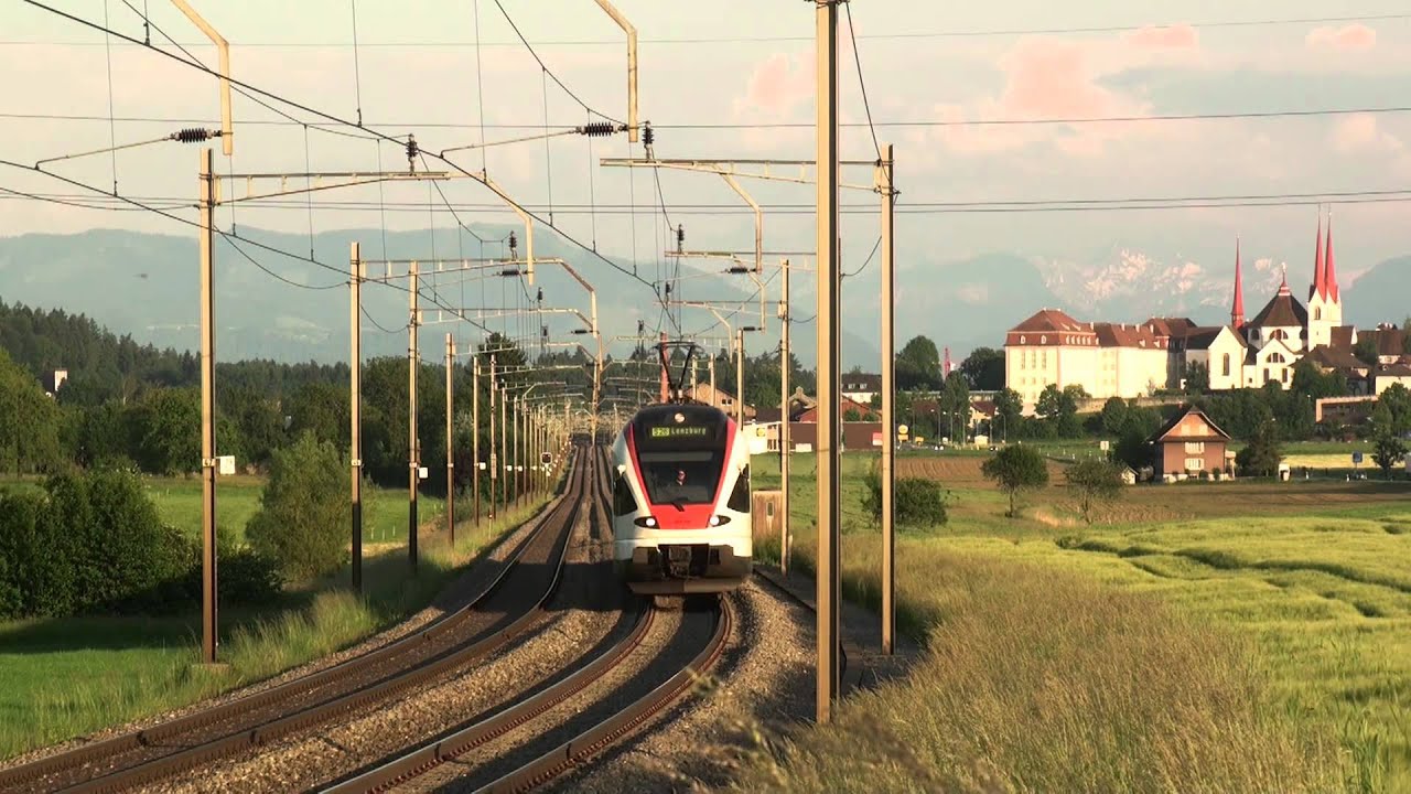 RABe 521 der SBB bei Muri / Der Gotthard ist gesperrt
