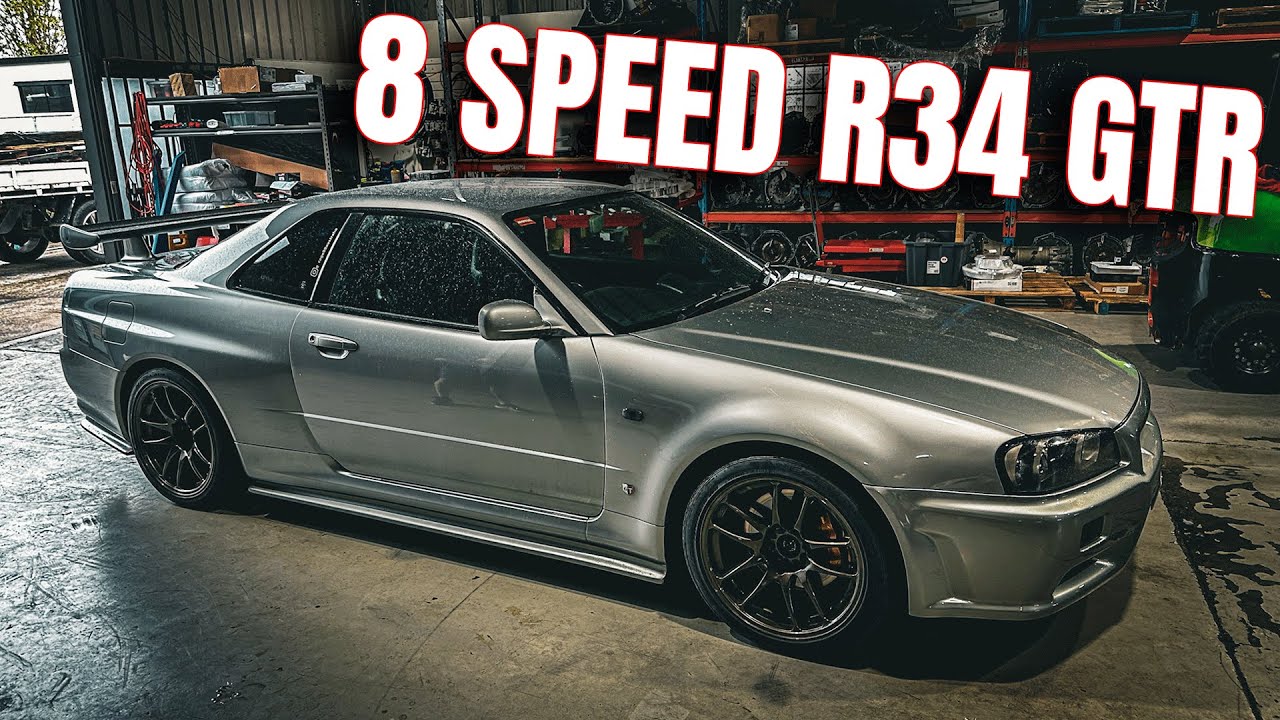 Замена 8-ступенчатой ​​коробки передач NISSAN R34 GTR 2.8L HPR 8HP70