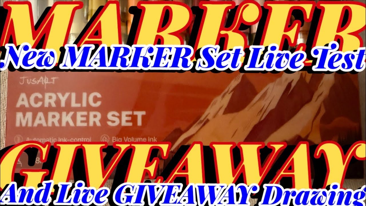 MARKER Set Test LIVE! How Do They Compare ARTEZA Dotting Tool Set GIVEAWAY Drawing During The Stream
