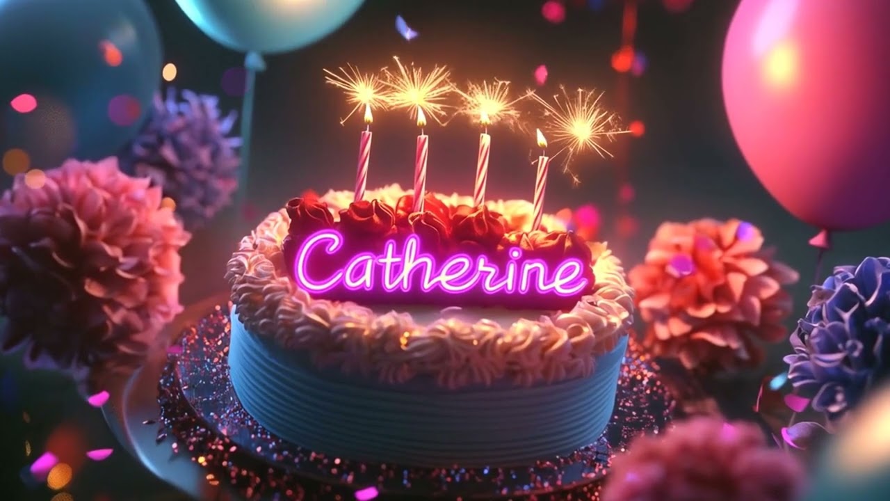 Happy Birthday Catherine - Luxury Celebration with Birthday Song Remix