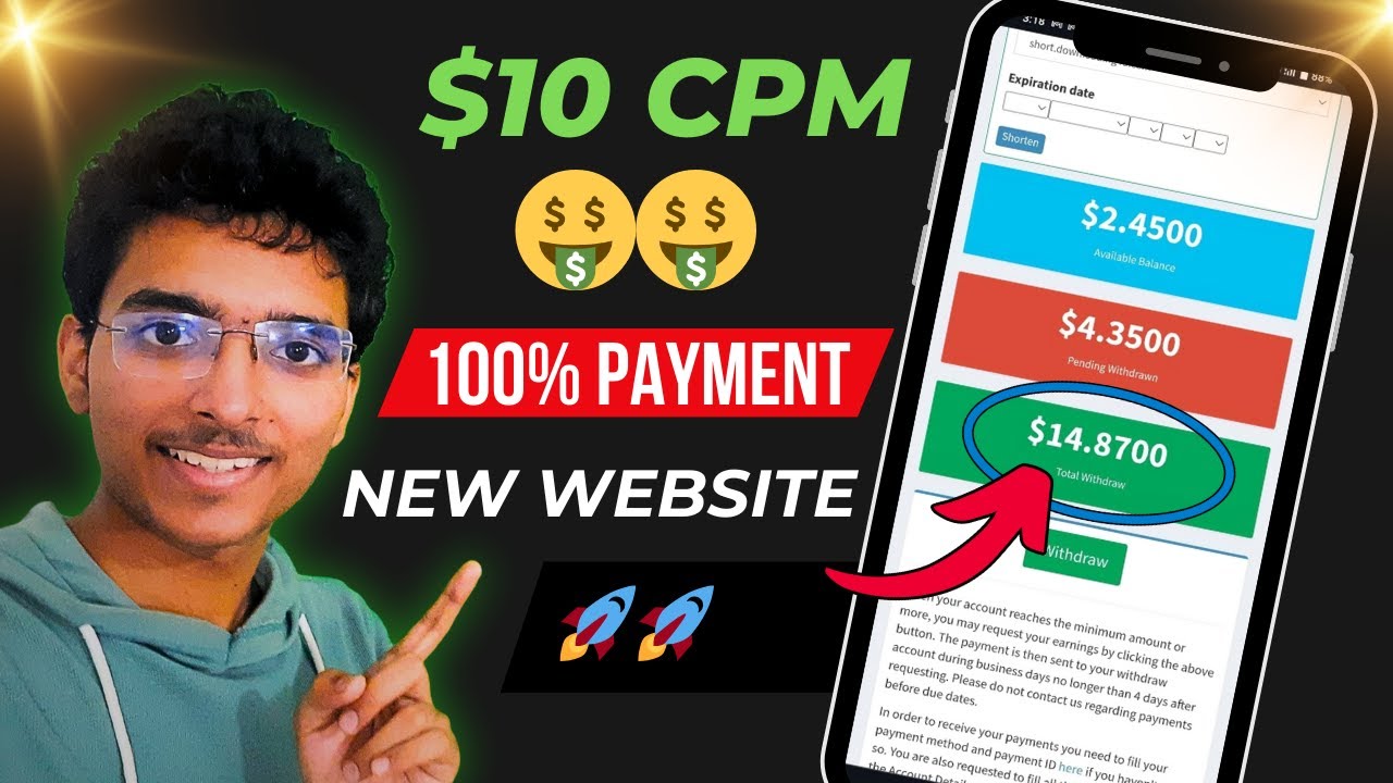 New High CPM $10 URL Shortener | Instant Payment ✅ URL Shortener Unlimited Tricks | One Page Website