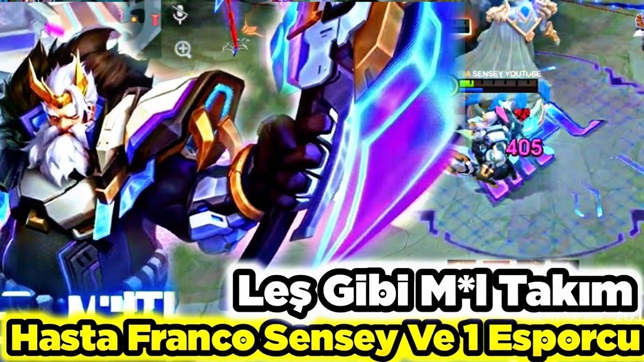 Piskopat Şizofren Hasta Bir Franco Ve Yanında 1 Esporcu Ve Yine Tabi ki Aptal Sürüsü Takım MLBB