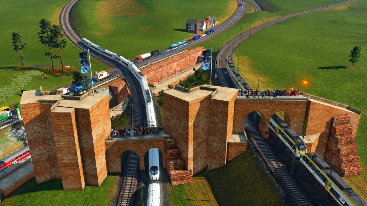 Transport Fever 2: Der Bahnübergang Teil 1306