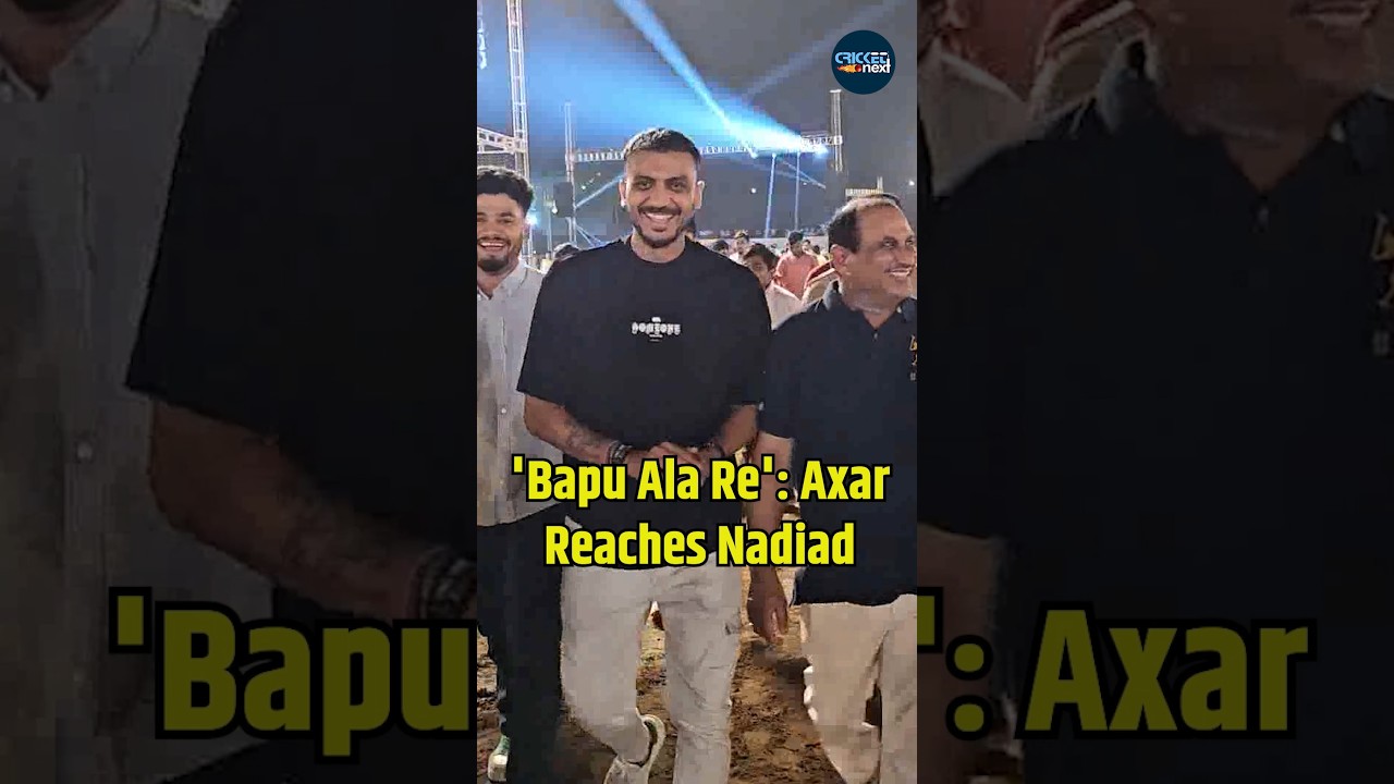 Axar Patel Reaches Nadiad to Celebrate&nbsp;Navratri | CricketNext | #shorts #ytshorts