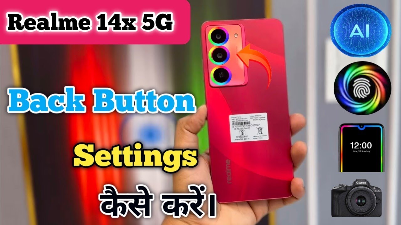 Realme 14x 5G Back Button Setting Kaise Karen, How To Hide Back Button In Realme 14x Gesture Setting