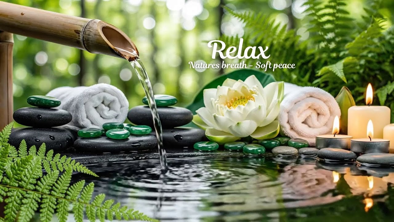 Relaxing Music Relieves Stress 🌿 Gentle Water Flow Sounds for Anxiety Relief & Deep Sleep