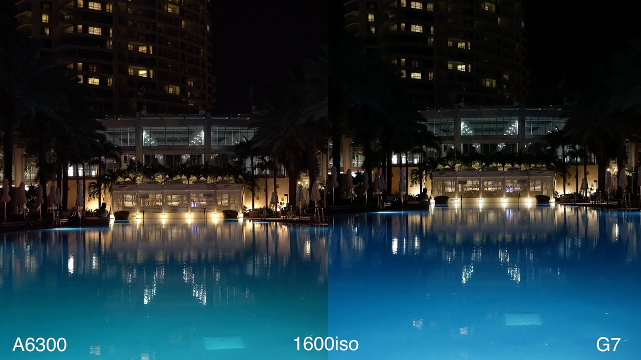 A6300 VS G7 (gh4)  - 4K Detail and Lowlight Comparison