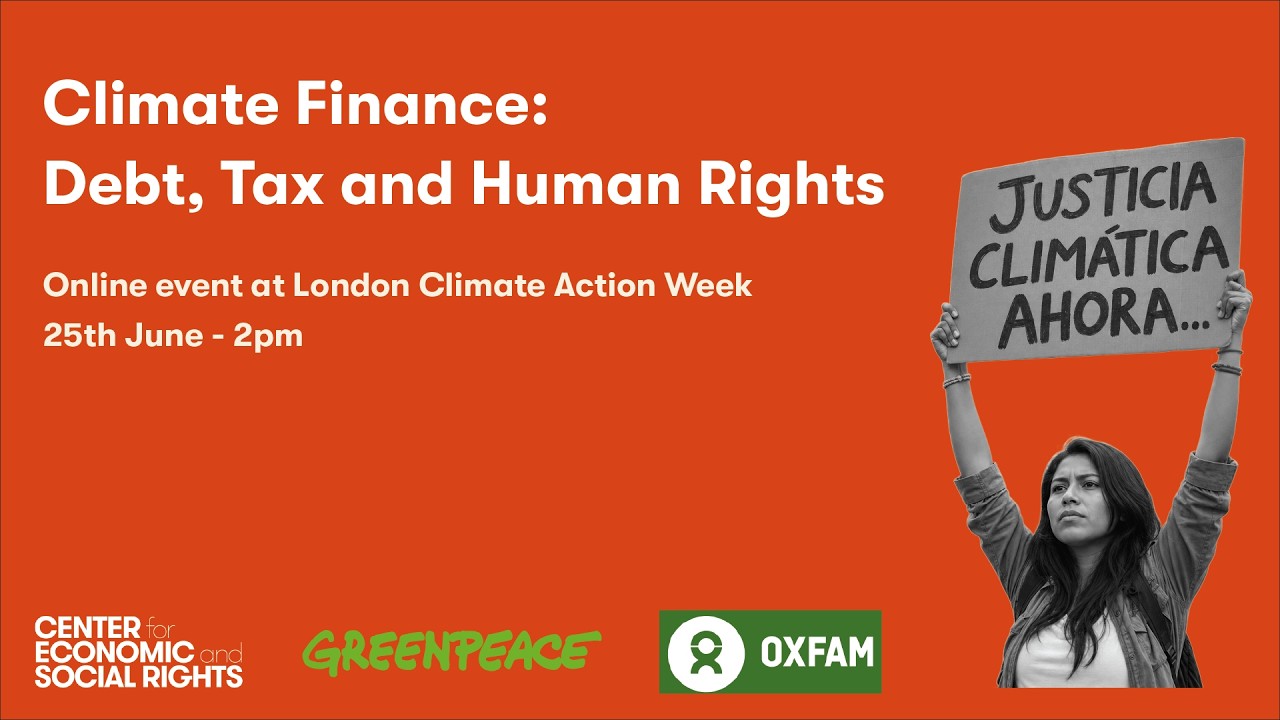 Climate Finance: Debt, Tax and Human Rights