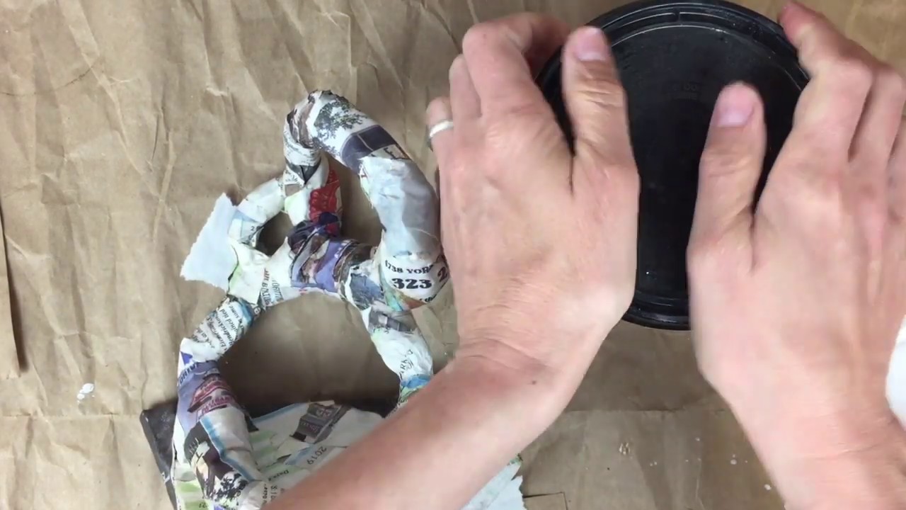 Paper maché part 3: preparing for paint/finishing