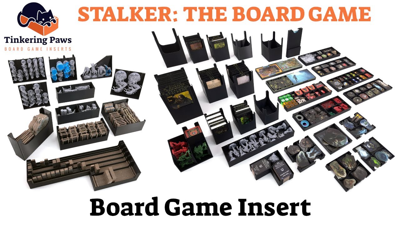 STALKER: The Board Game - Board Game Insert / Organizer - By Tinkering Paws