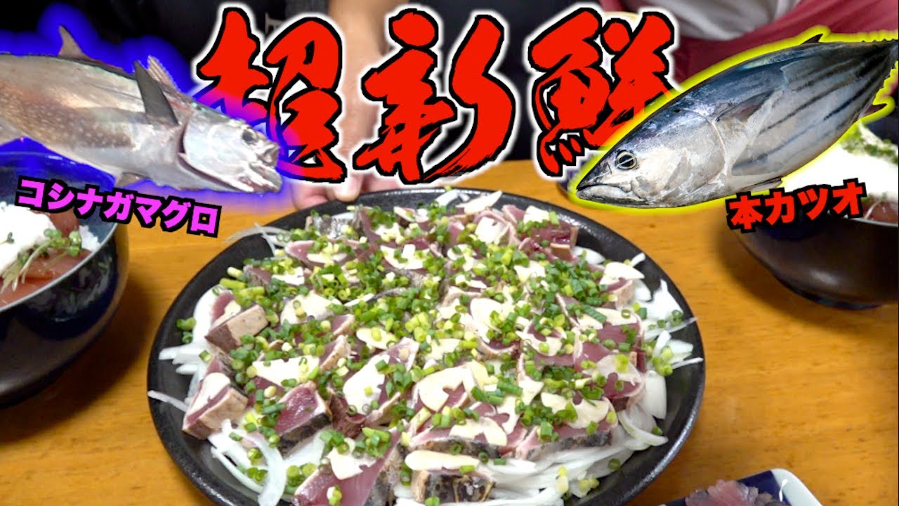 釣りたての本カツオとマグロが最高だった！！