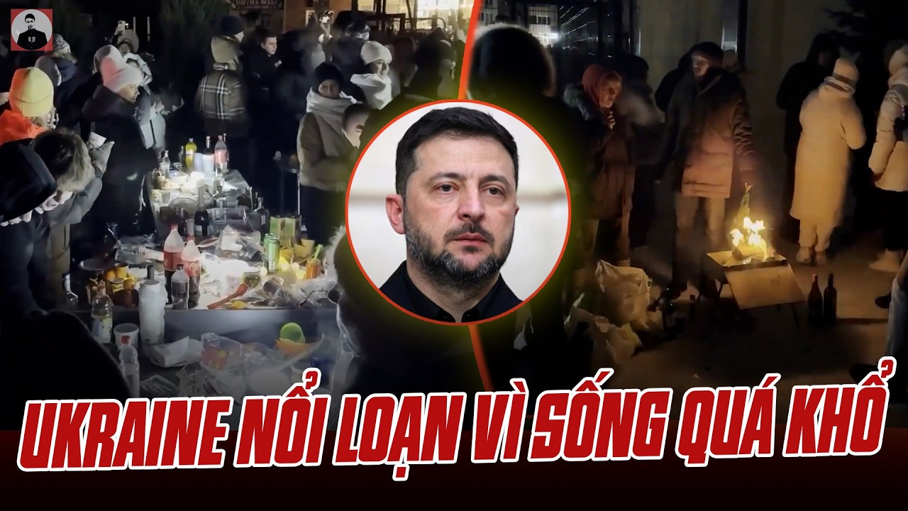 NGƯỜI DÂN UKRAINE NỔI LOẠN, KÉO SÁT TÒA QUỐC HỘI VÌ SỐNG QUÁ KHỔ: ÔNG ZELENSKY TOANG RỒI