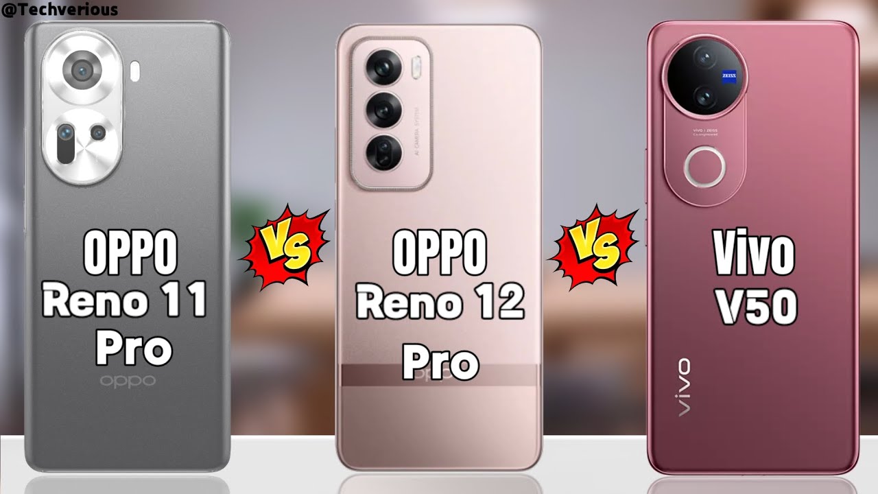 OPPO Reno 11 Pro против OPPO Reno 12 Pro против Vivo V50 5G || Полное сравнение