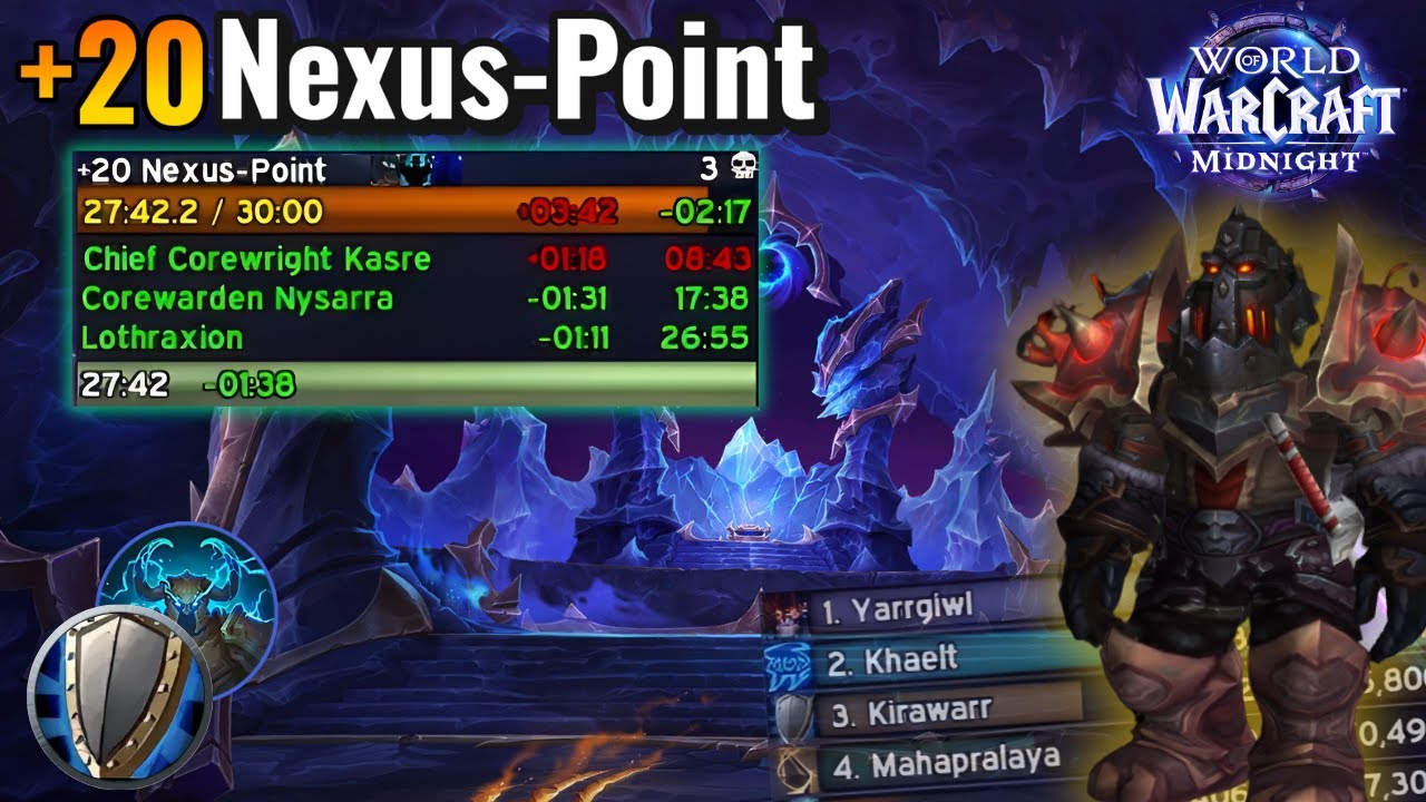 +20 Nexus-Point, Midnight Beta Mythic+! | Protection Warrior PoV!