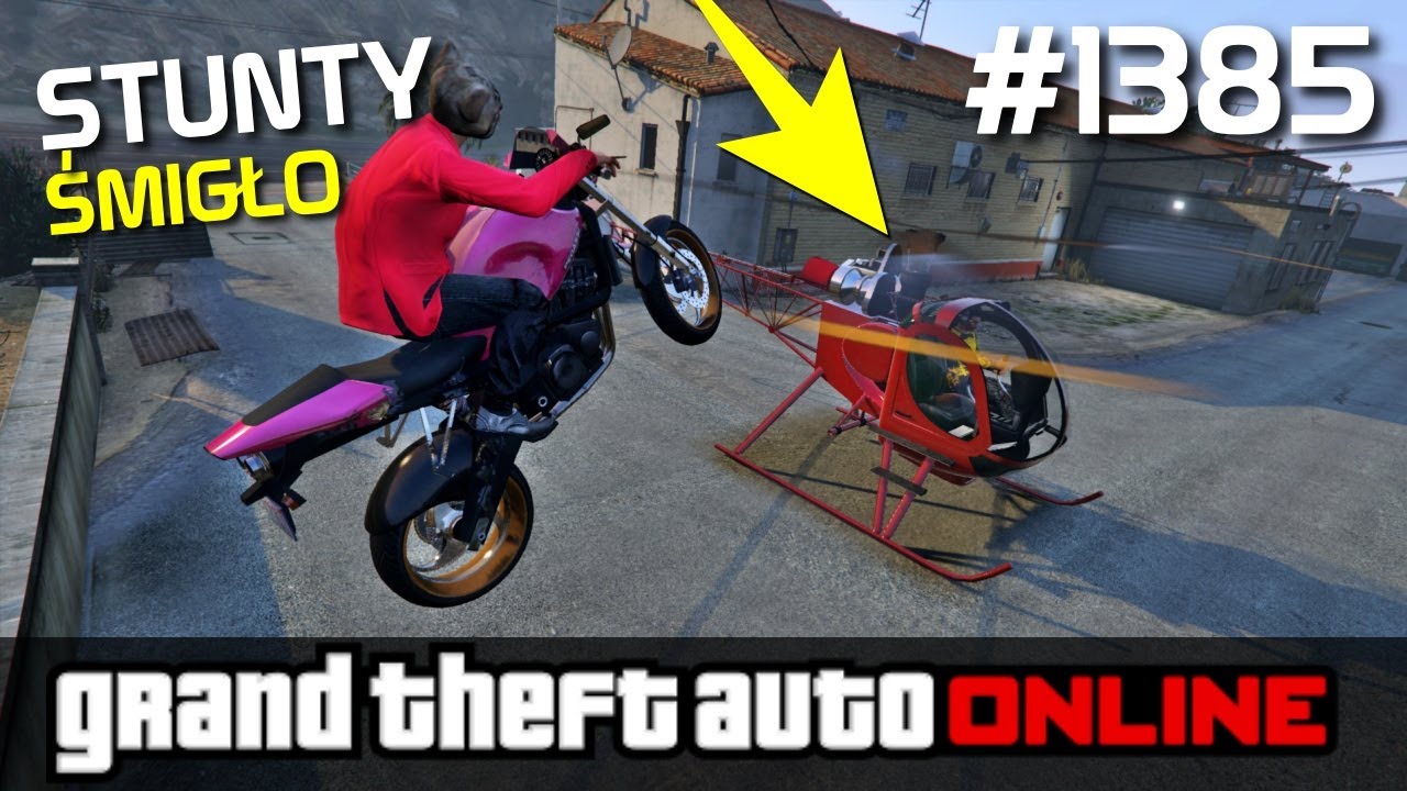 GTA 5 PC Online Po Polsku [#1385] STUNTY nad ŚMIGŁEM?! /z Bertbert & Skie