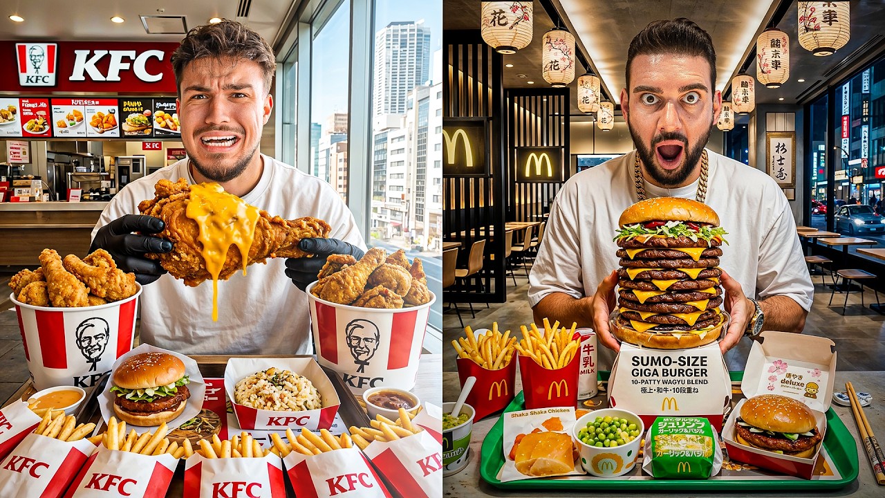 McDonald's vs KFC Japonia.. NU POT SA CRED CE AM GASIT !!