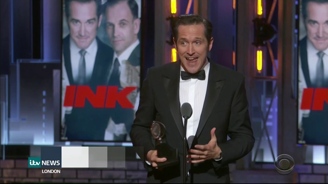 Bertie Carvel wins 'Tony' for performance in ink as Rupert Murdoch