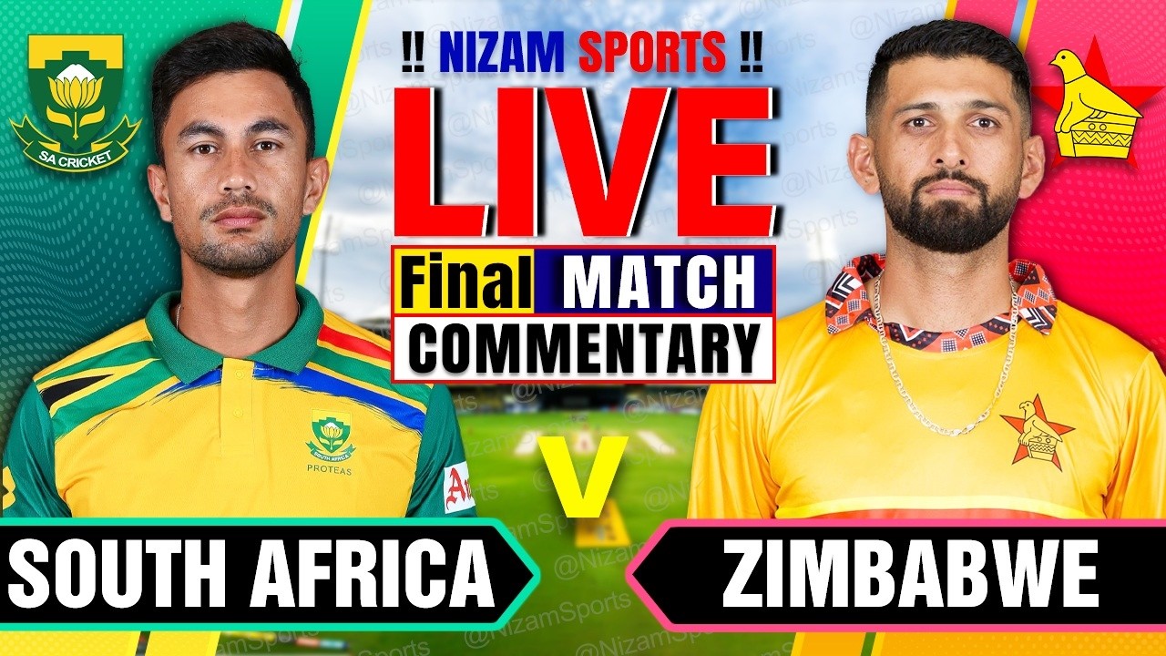 🔴Live: South Africa vs Zimbabwe | Final Match | Live Cricket Score & Commentary
