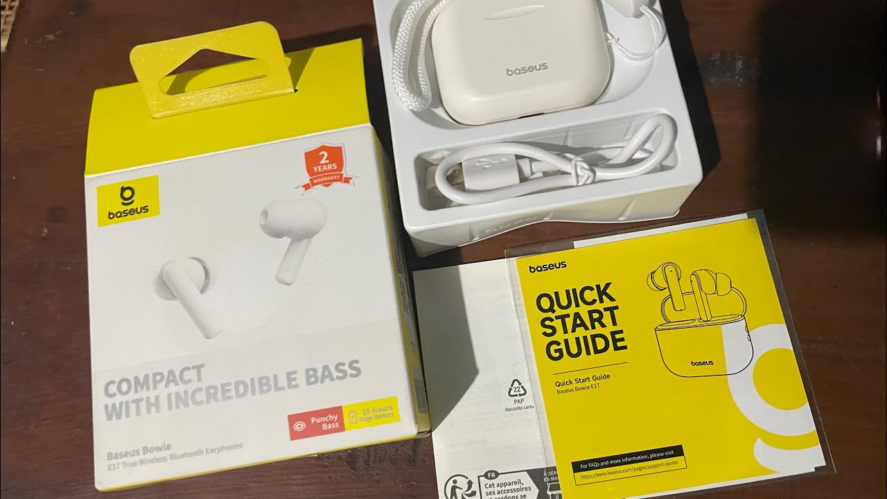 UNBOXING TWS BASEUS BOWIE E17 TRUE WIRELESS BLUETOOTH | CUMAN 200RB AN⁉️