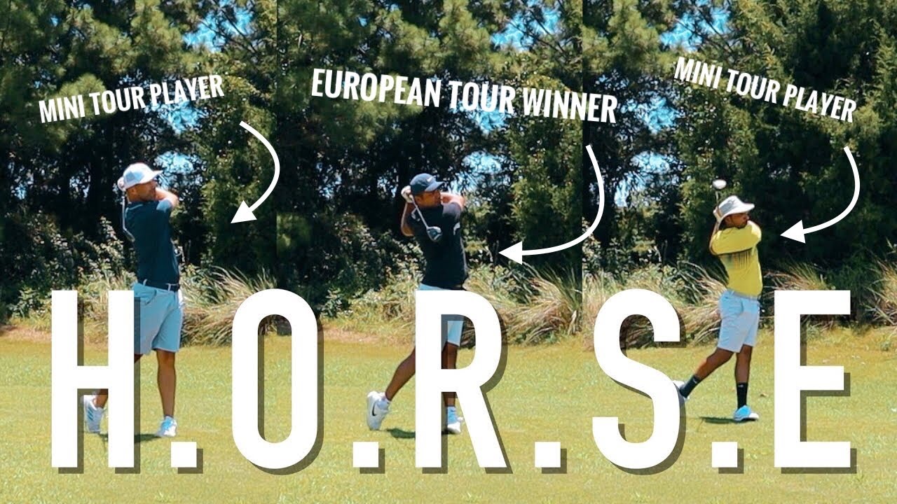 3 Pros Play Golf HORSE | Andrew Jensen v Julian Suri v Devin Suri