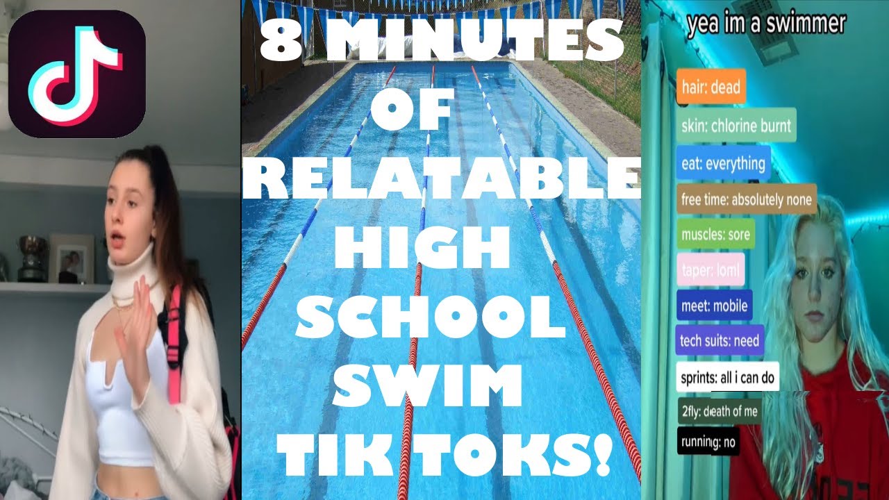 8 Minutes Of Relatable High School & Competitive Swimming Tik Toks!