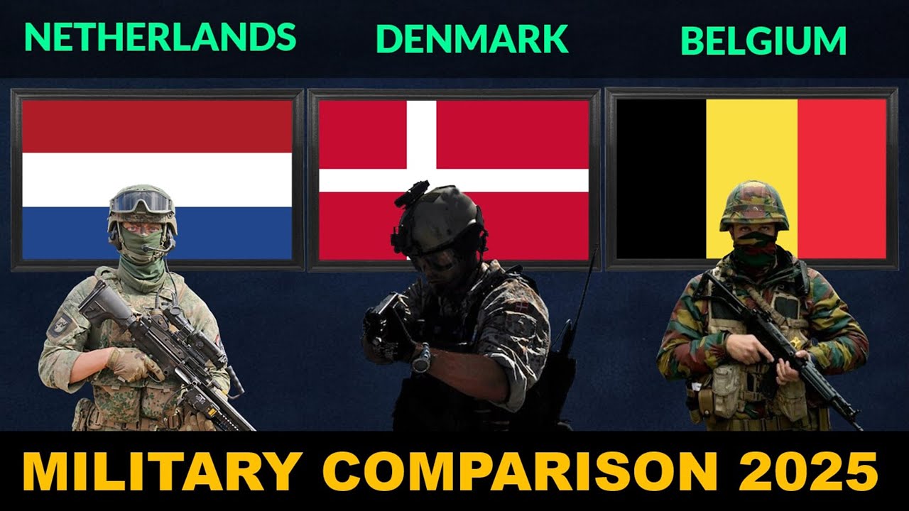 Netherlands vs Denmark vs Belgium Military Power Comparison in 2025