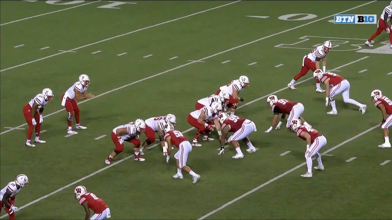 Nebraska Offensive Line Vs. Wisconsin 2018