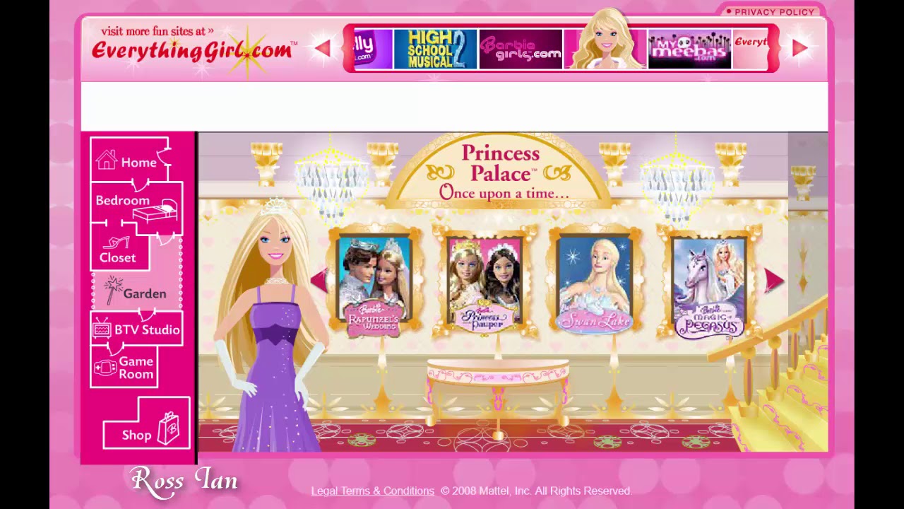 Barbie.com Site 2008 16 Dec