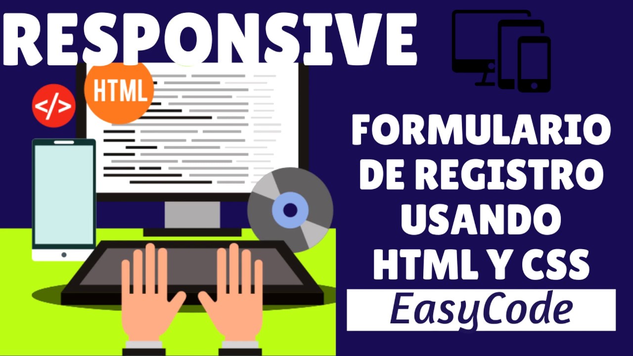 Crea un Formulario de registro| Responsive | HTML Y CSS