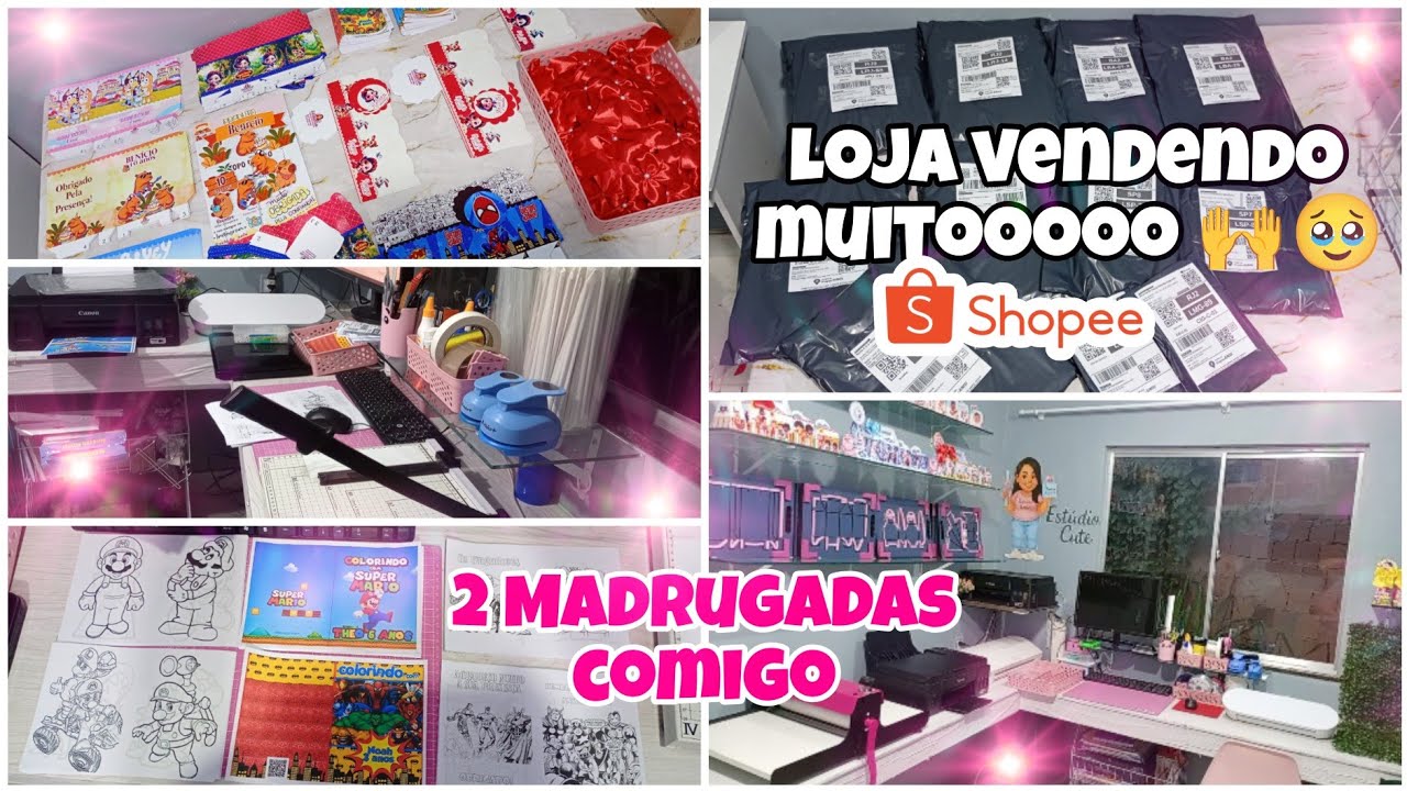 FIZ UM DESABAFO - LOJA SHOPEE - MUITAS VENDAS - PAPELARIA PERSONALIZADA 