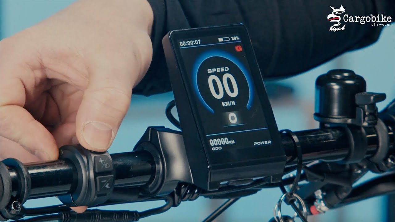 Genomgång av display på Cargobike Flex