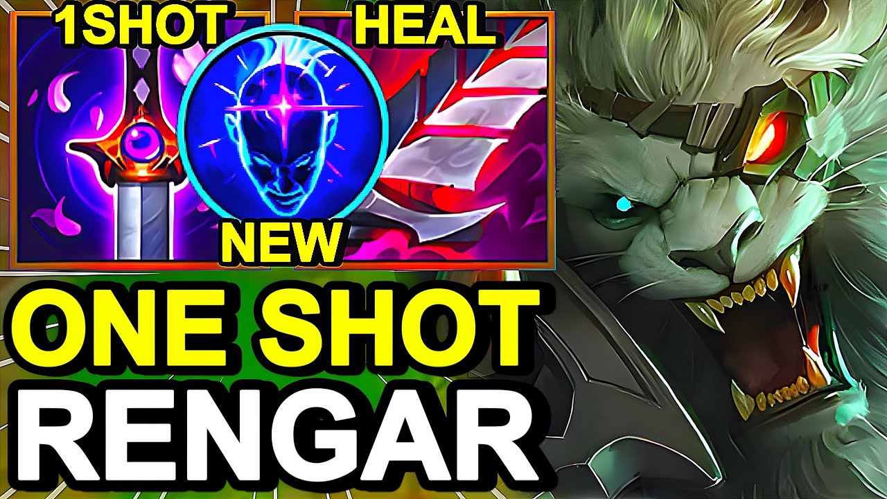 Wild Rift China Rengar Jungle - MAX BURST & CRIT RENGAR BUILD RUNES - Night Hunter Rengar Skin