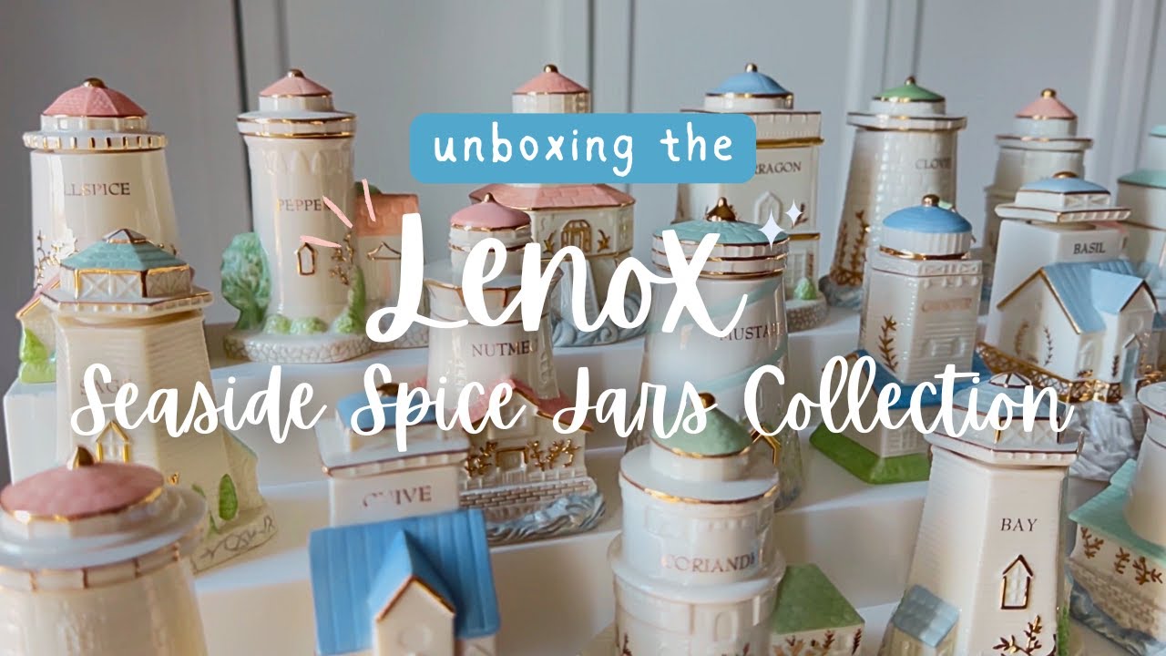 Lenox Seaside Spice Jar Collection : unboxing the complete collection