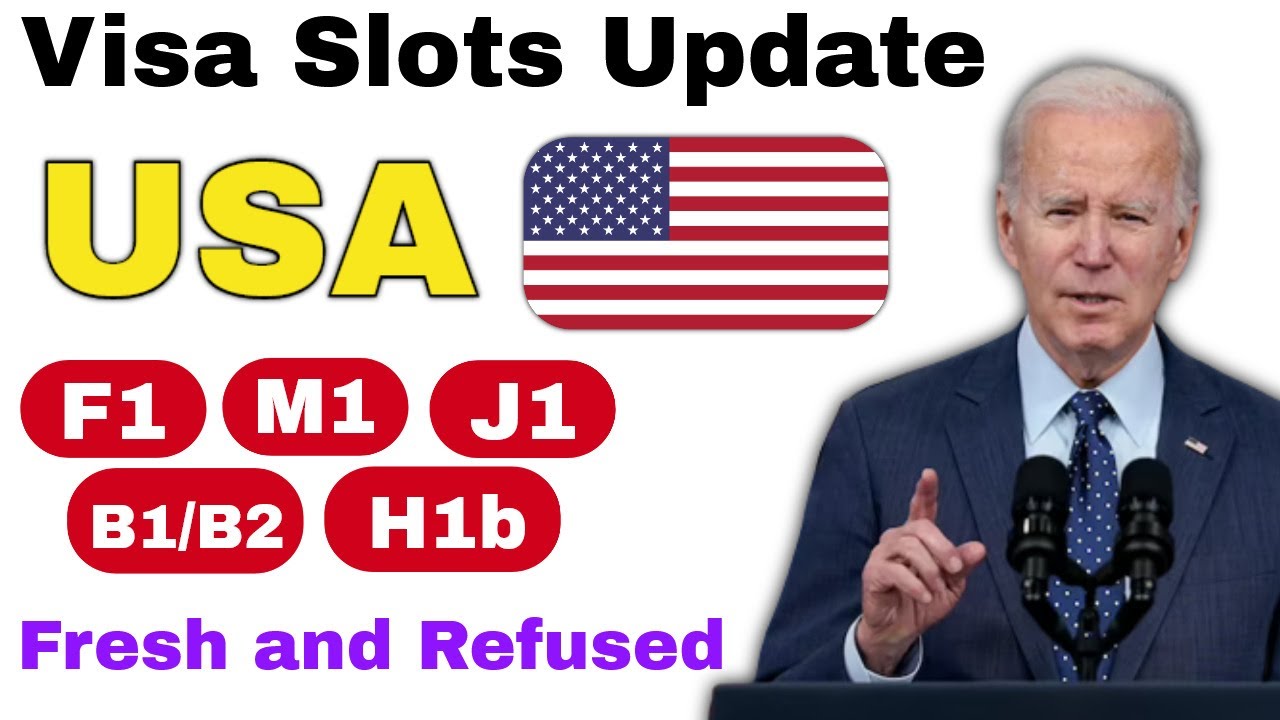 US Visa Slot update | F M J, B1/B2, H1b etc | Fresh & refused | Ed. Sacred International