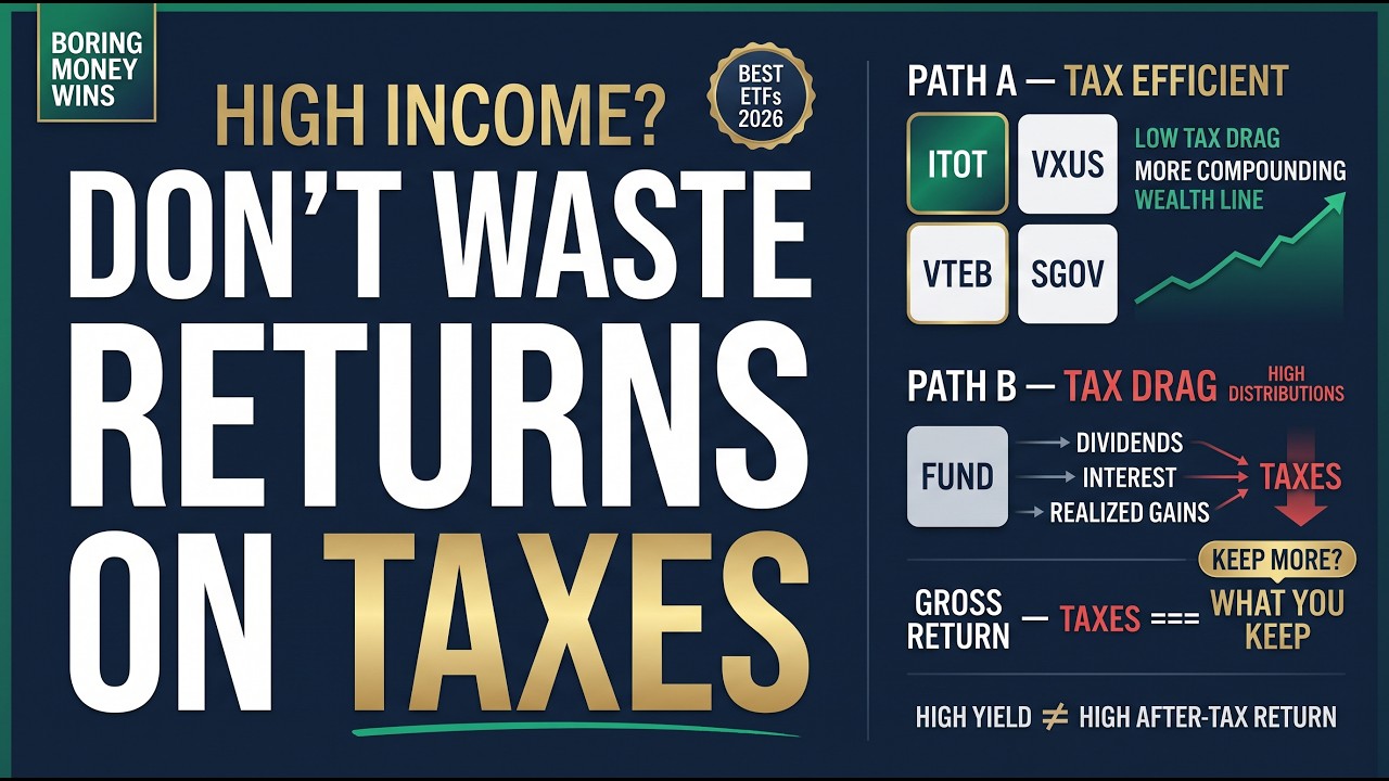 Best ETFs for High-Income Earners in a Taxable Account (2026)