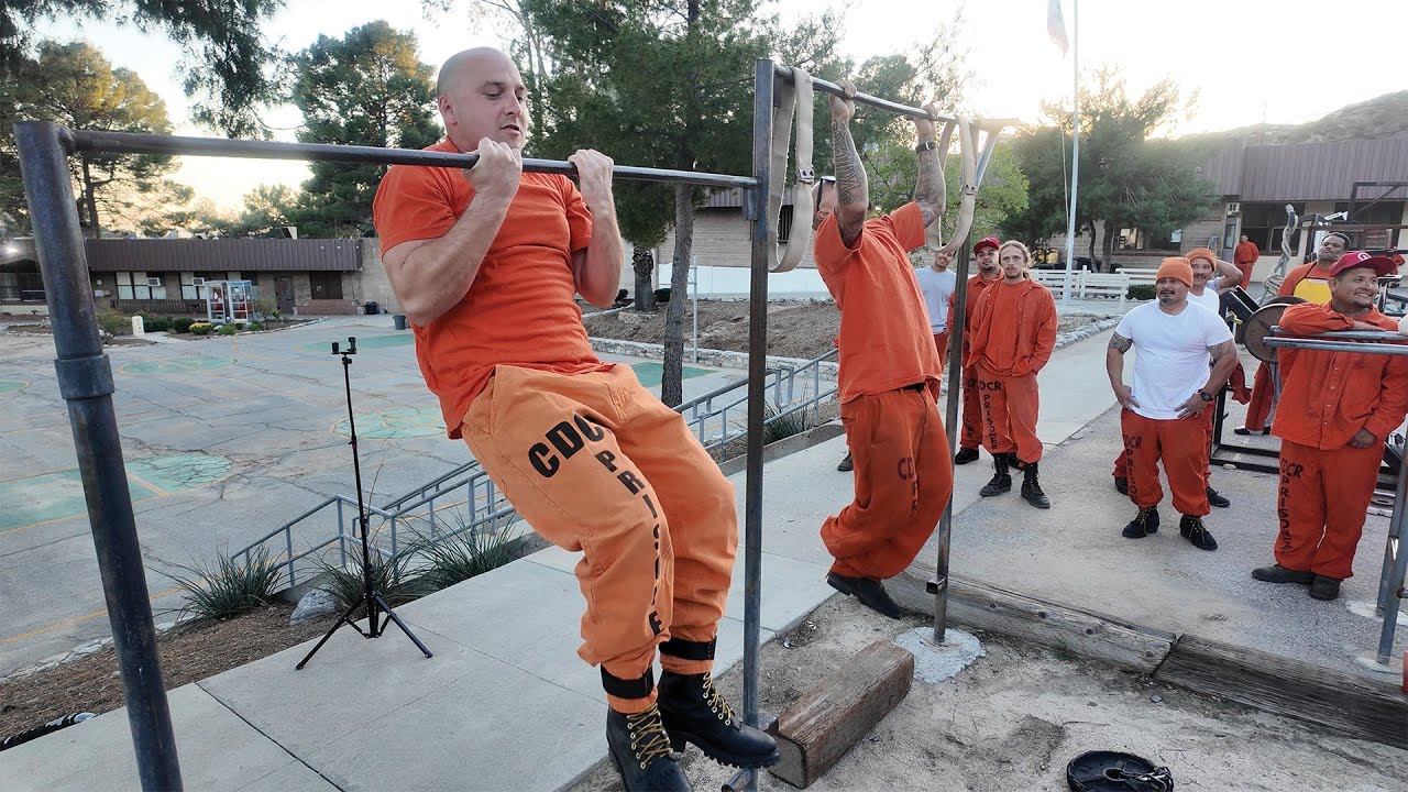 Inside Prison Workout Challenge: 100 pushups, 50 pullups, 5 minutes... GO