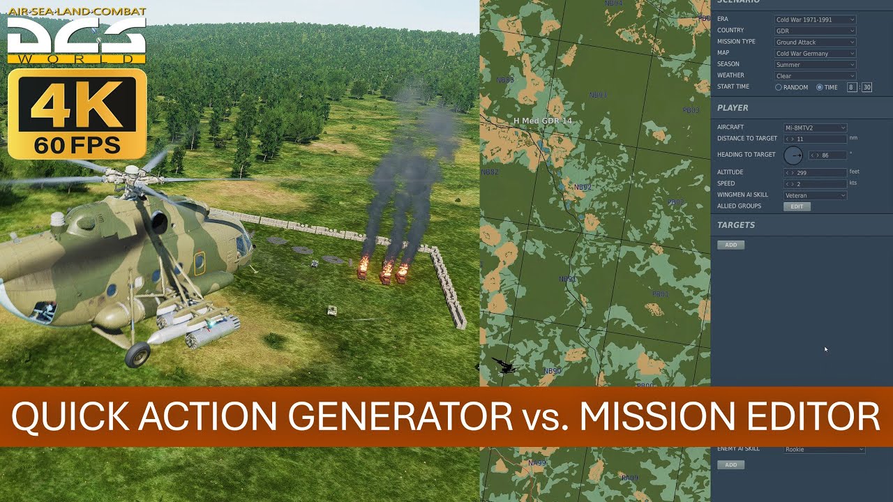 Quick Action Generator vs. Mission Editor | DCS 2025